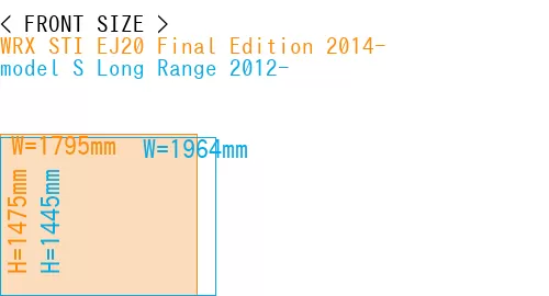 #WRX STI EJ20 Final Edition 2014- + model S Long Range 2012-